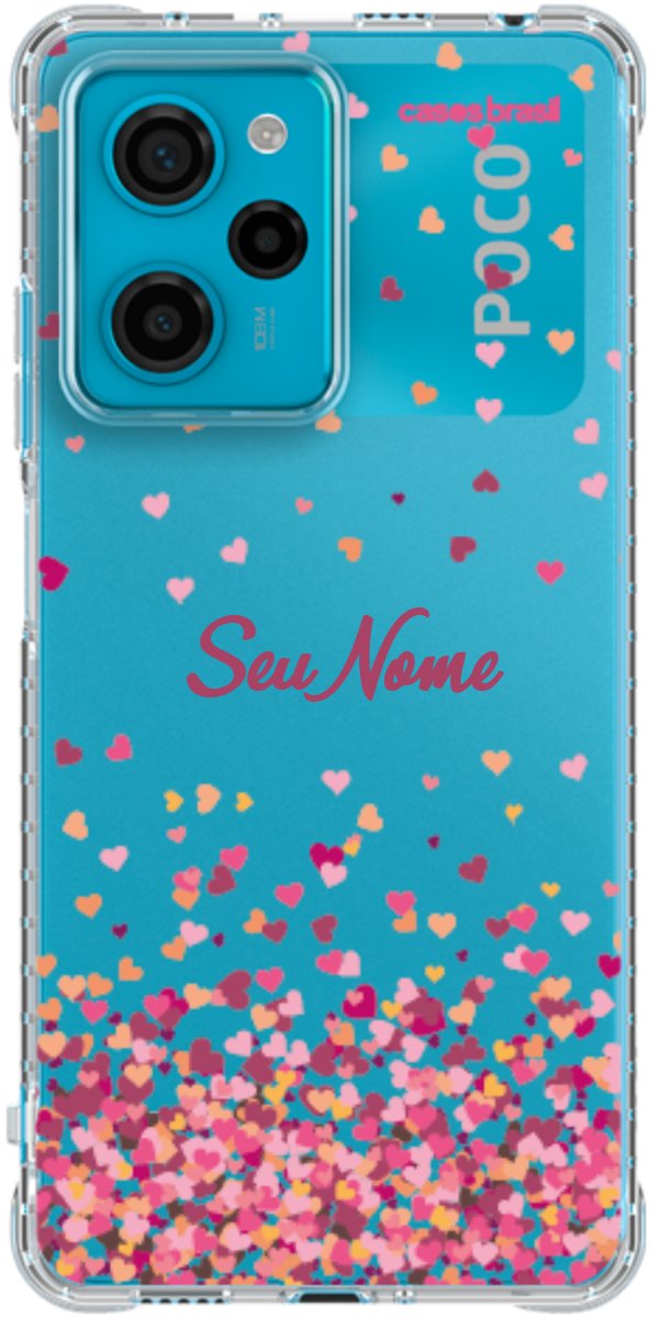 Capinha para Celular Corações Flutuantes
