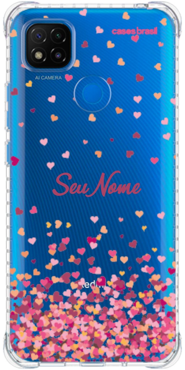 Capinha para Celular Corações Flutuantes