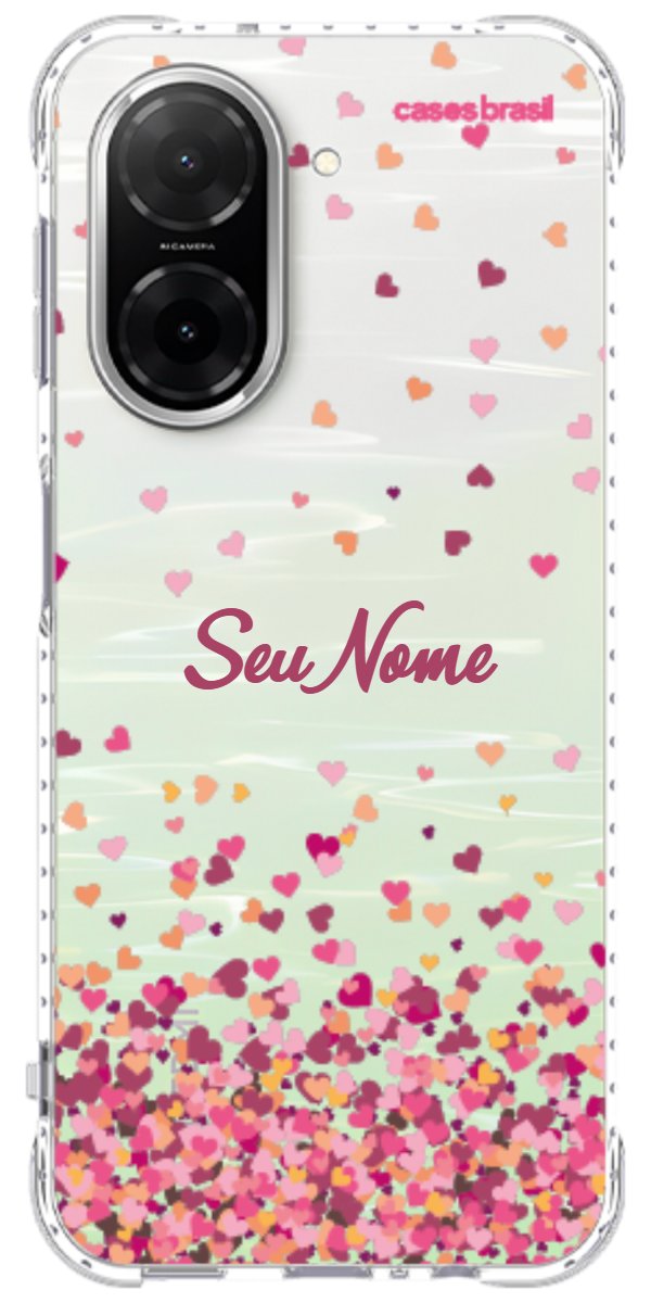 Capinha para Celular Corações Flutuantes