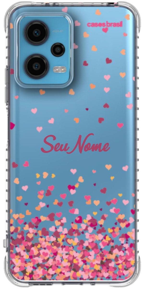 Capinha para Celular Corações Flutuantes