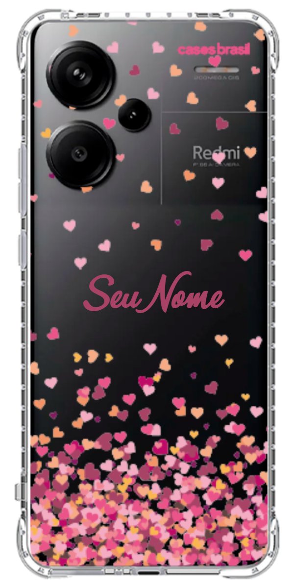 Capinha para Celular Corações Flutuantes