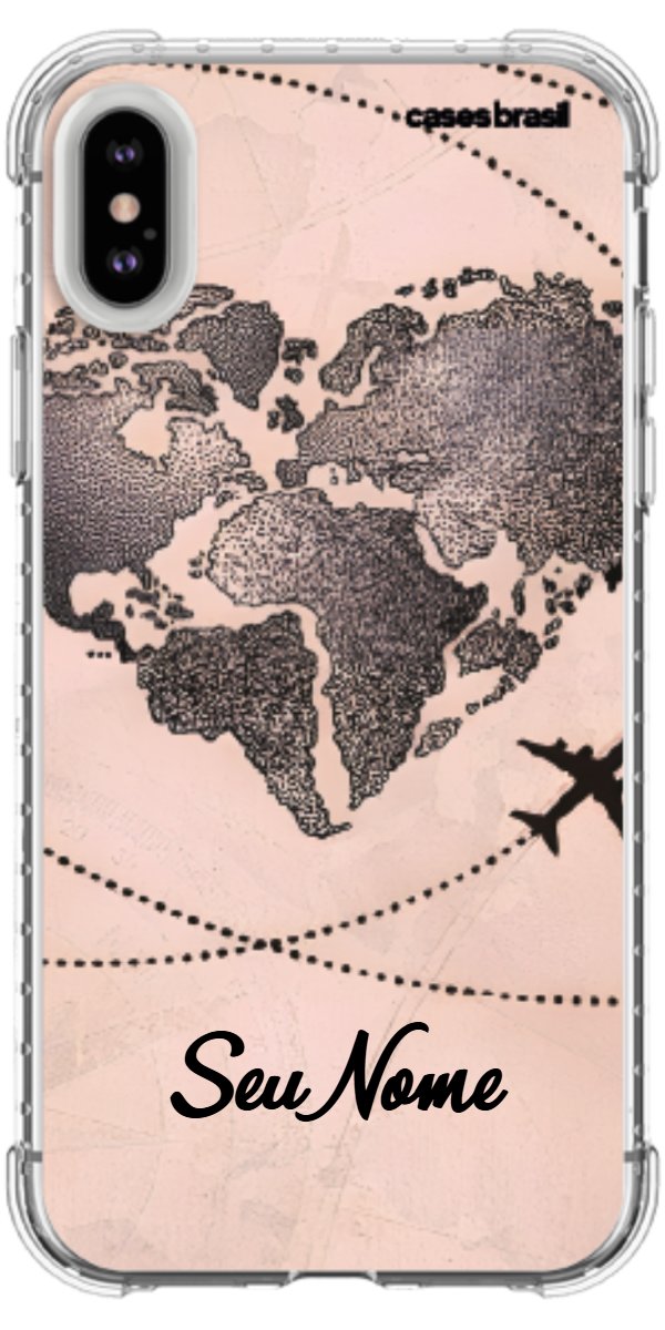 Capinha para Celular Amor por Viajar Rose