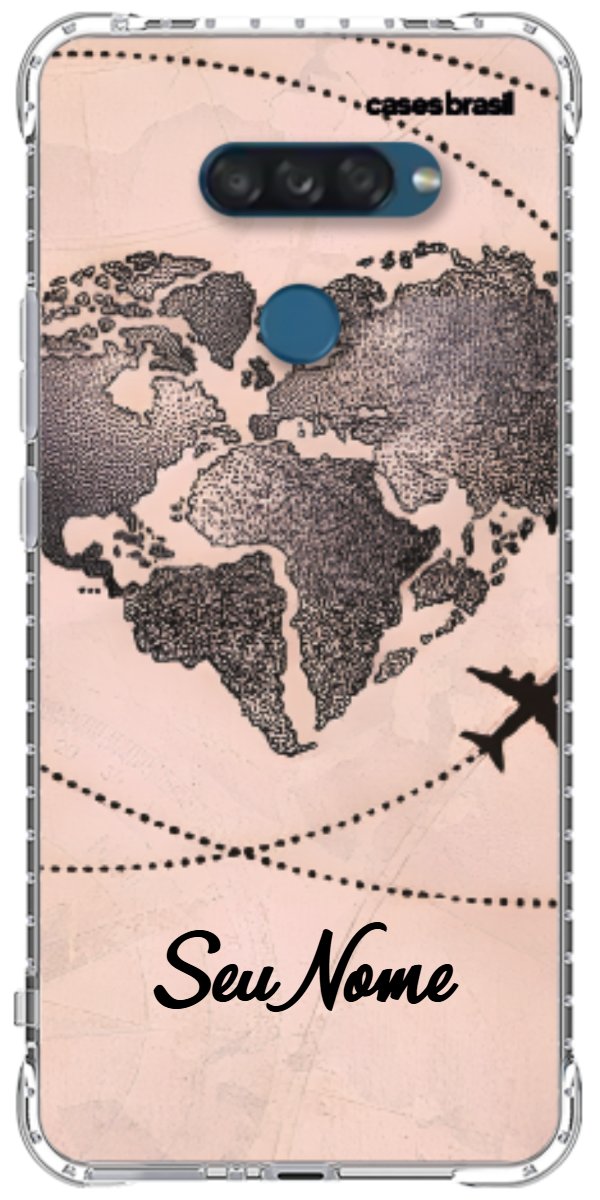 Capinha para Celular Amor por Viajar Rose