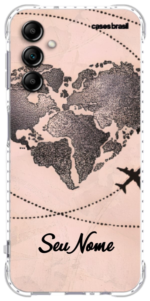 Capinha para Celular Amor por Viajar Rose