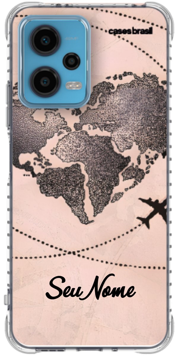 Capinha para Celular Amor por Viajar Rose