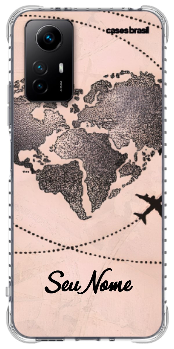Capinha para Celular Amor por Viajar Rose