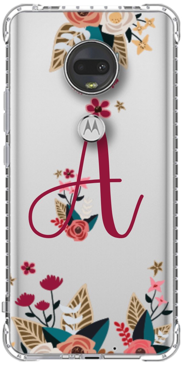 Capinha para Celular Flores com a Inicial