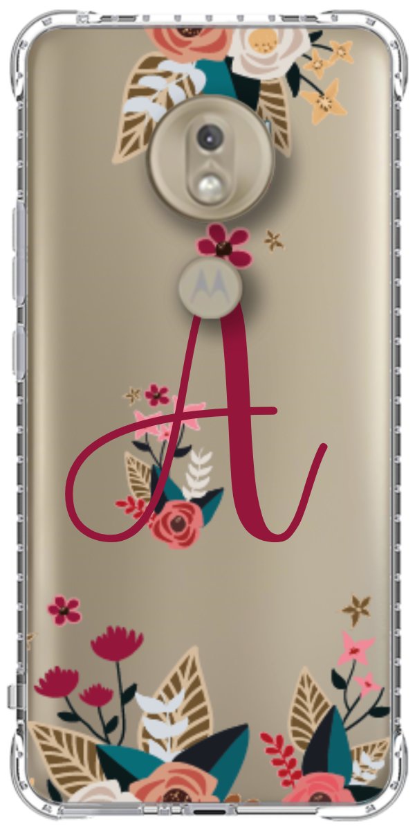 Capinha para Celular Flores com a Inicial