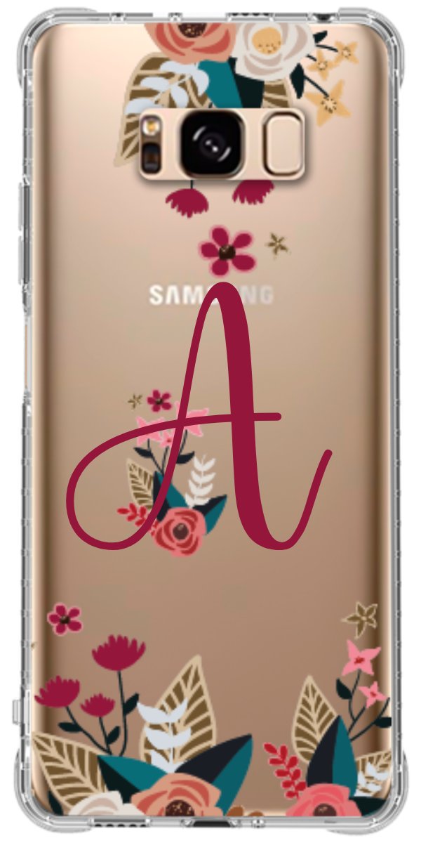 Capinha para Celular Flores com a Inicial