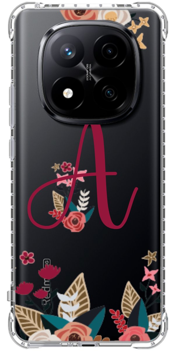 Capinha para Celular Flores com a Inicial