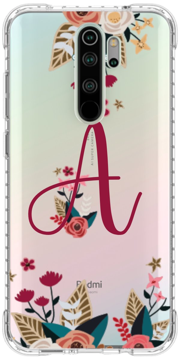 Capinha para Celular Flores com a Inicial