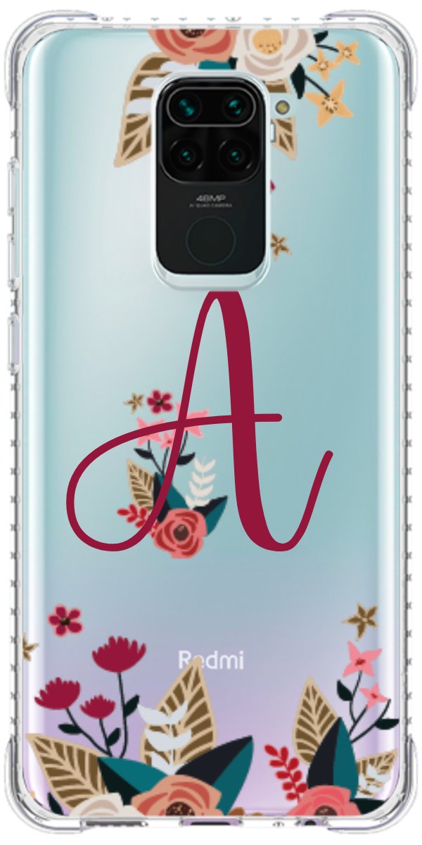 Capinha para Celular Flores com a Inicial
