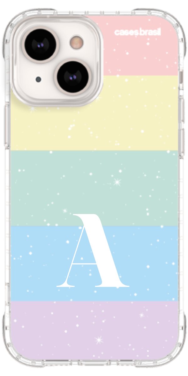 Capinha para Celular Arco-íris Estrelado