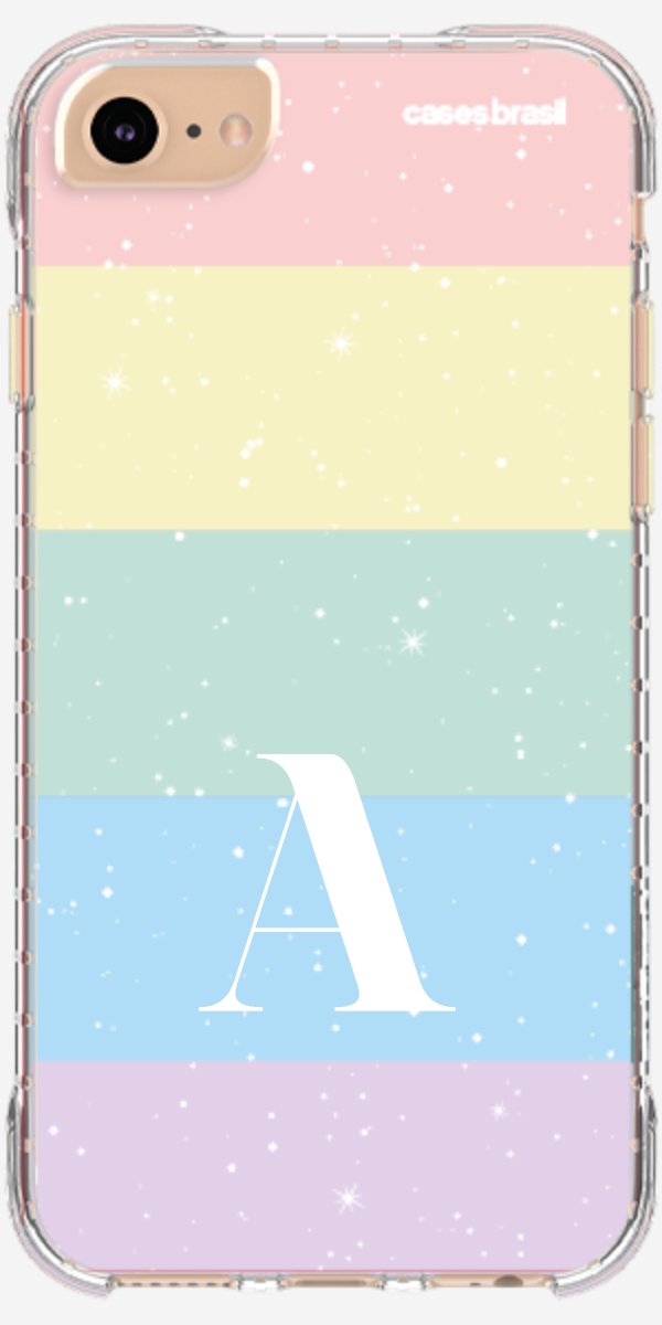 Capinha para Celular Arco-íris Estrelado