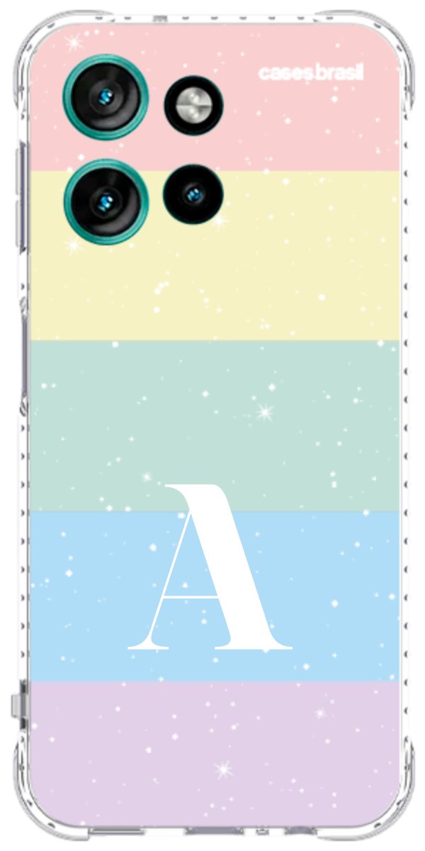 Capinha para Celular Arco-íris Estrelado