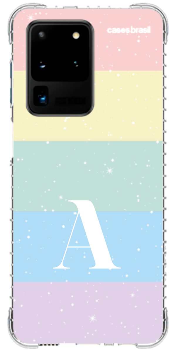 Capinha para Celular Arco-íris Estrelado
