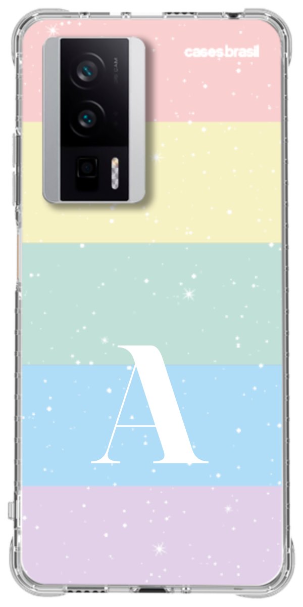 Capinha para Celular Arco-íris Estrelado
