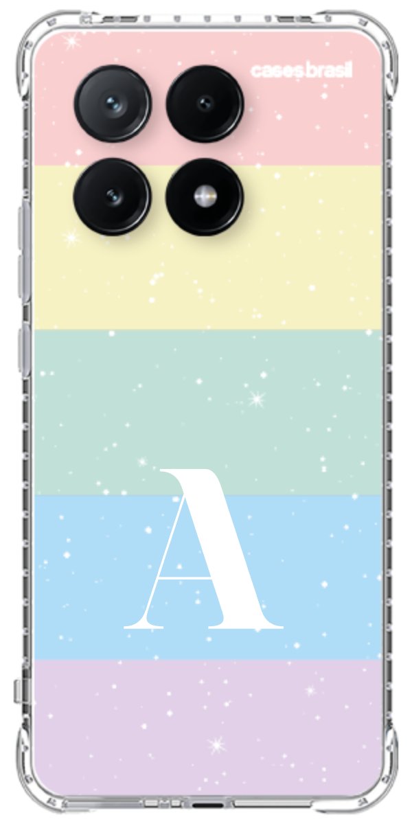 Capinha para Celular Arco-íris Estrelado