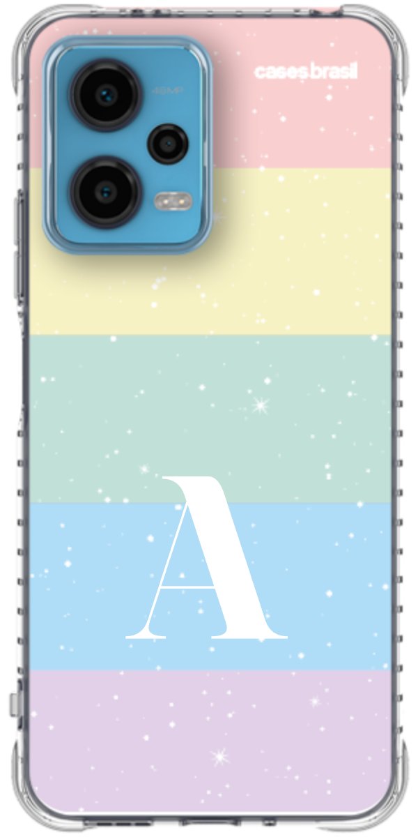 Capinha para Celular Arco-íris Estrelado