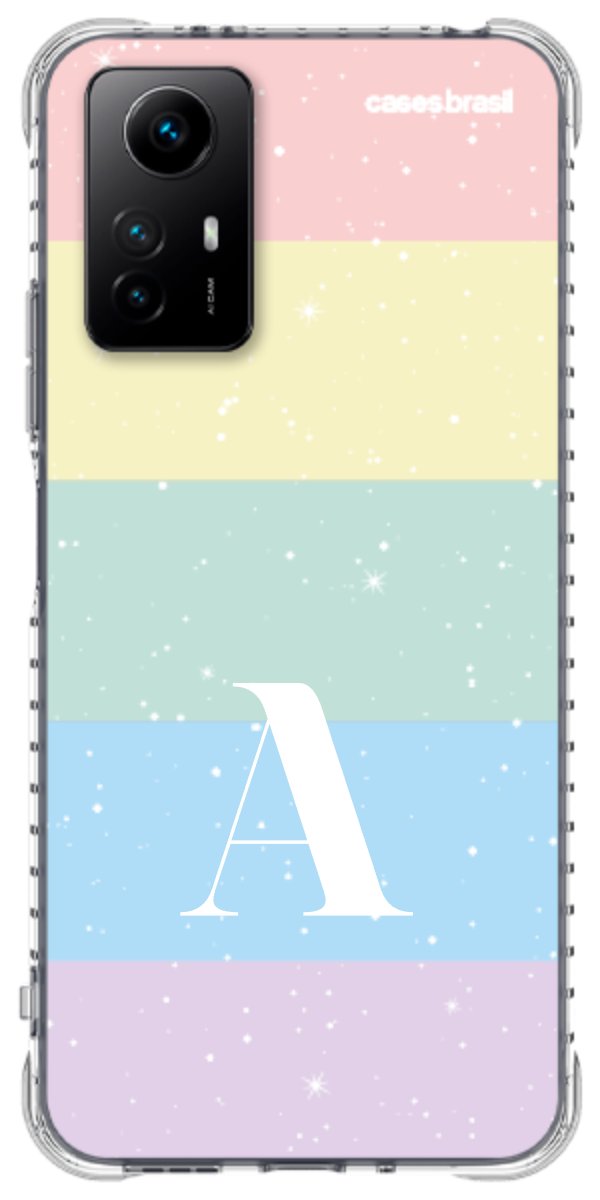 Capinha para Celular Arco-íris Estrelado