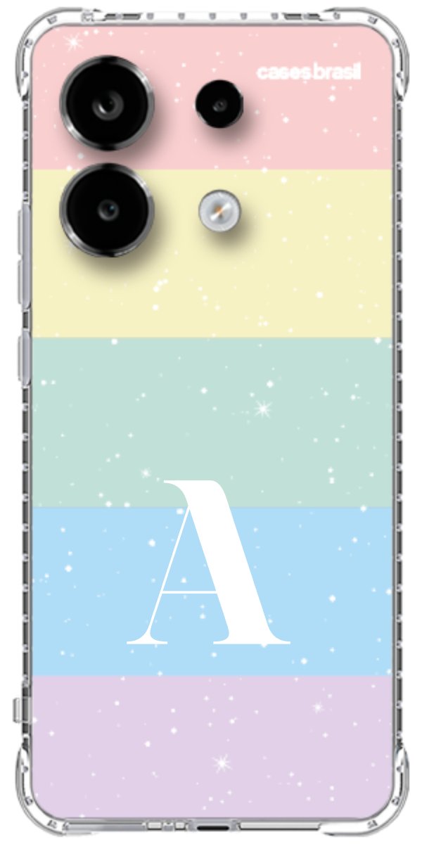 Capinha para Celular Arco-íris Estrelado