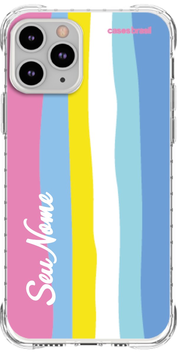 Capinha para Celular Arco-íris Vertical Colorido