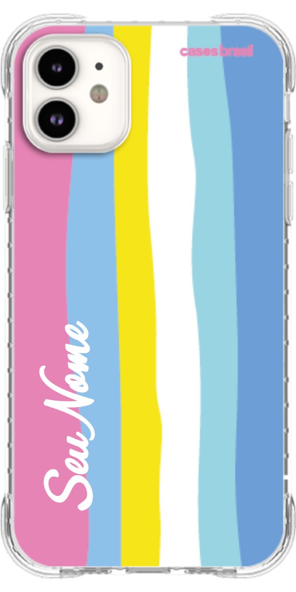 Capinha para Celular Arco-íris Vertical Colorido
