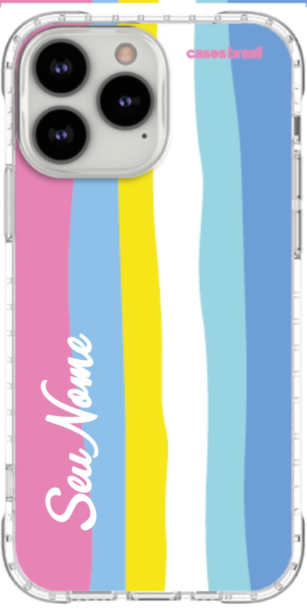 Capinha para Celular Arco-íris Vertical Colorido