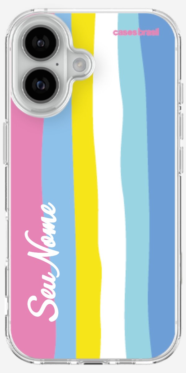 Capinha para Celular Arco-íris Vertical Colorido