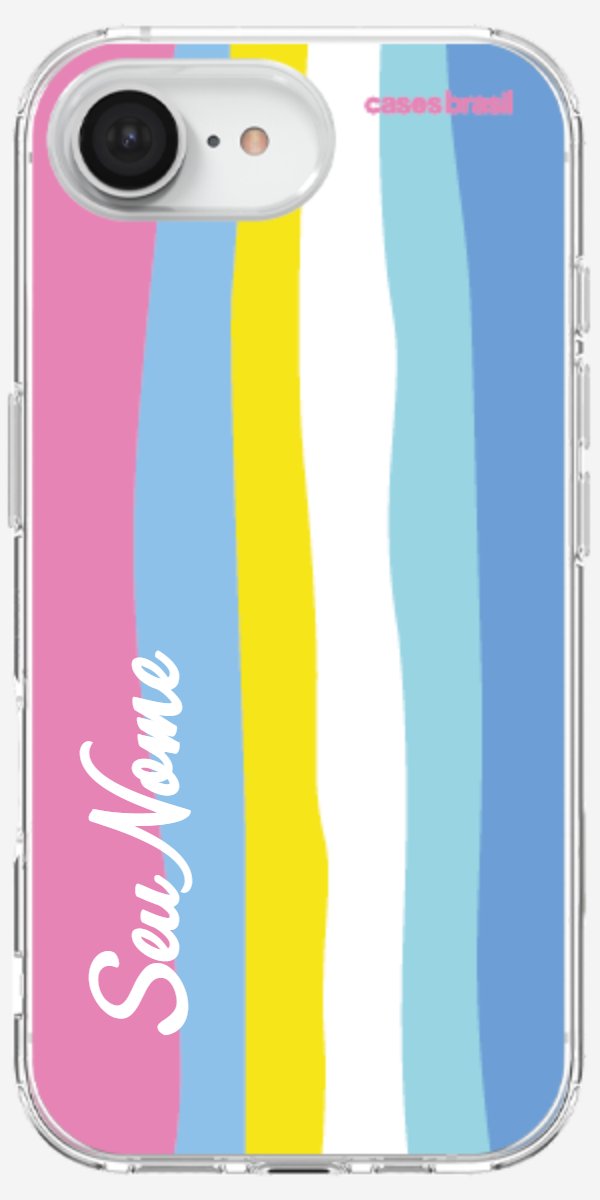 Capinha para Celular Arco-íris Vertical Colorido