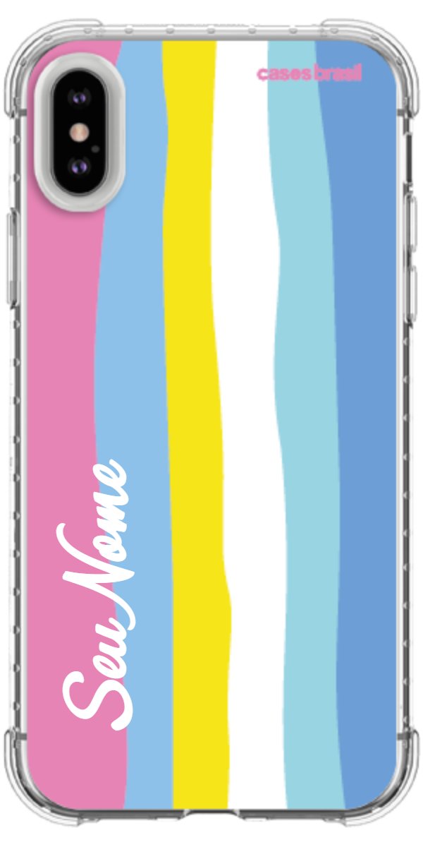Capinha para Celular Arco-íris Vertical Colorido