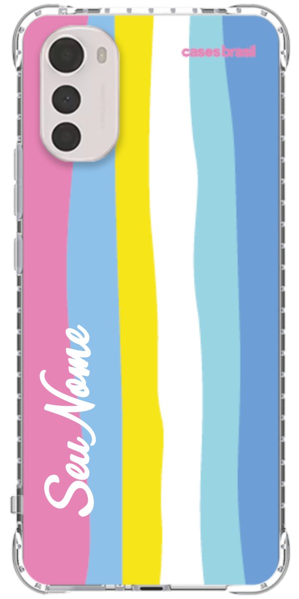 Capinha para Celular Arco-íris Vertical Colorido