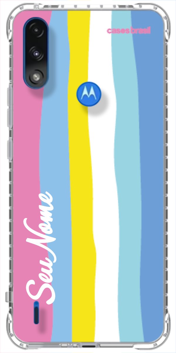 Capinha para Celular Arco-íris Vertical Colorido