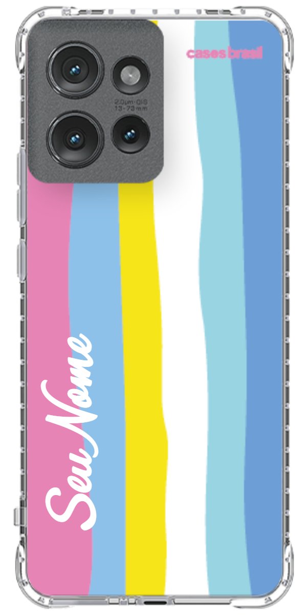 Capinha para Celular Arco-íris Vertical Colorido