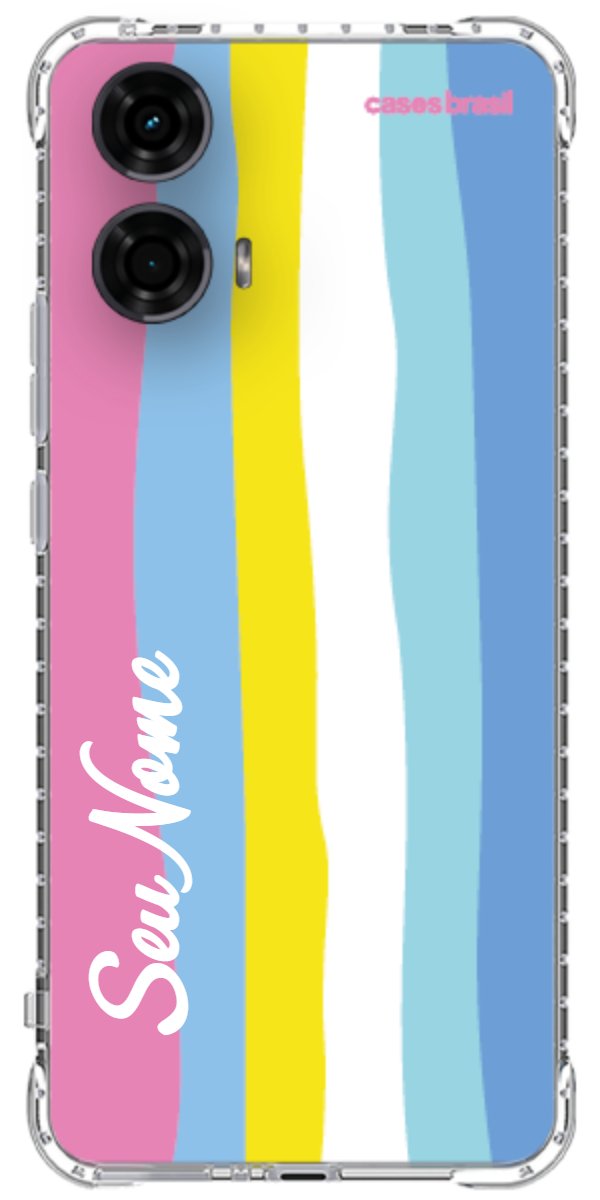 Capinha para Celular Arco-íris Vertical Colorido