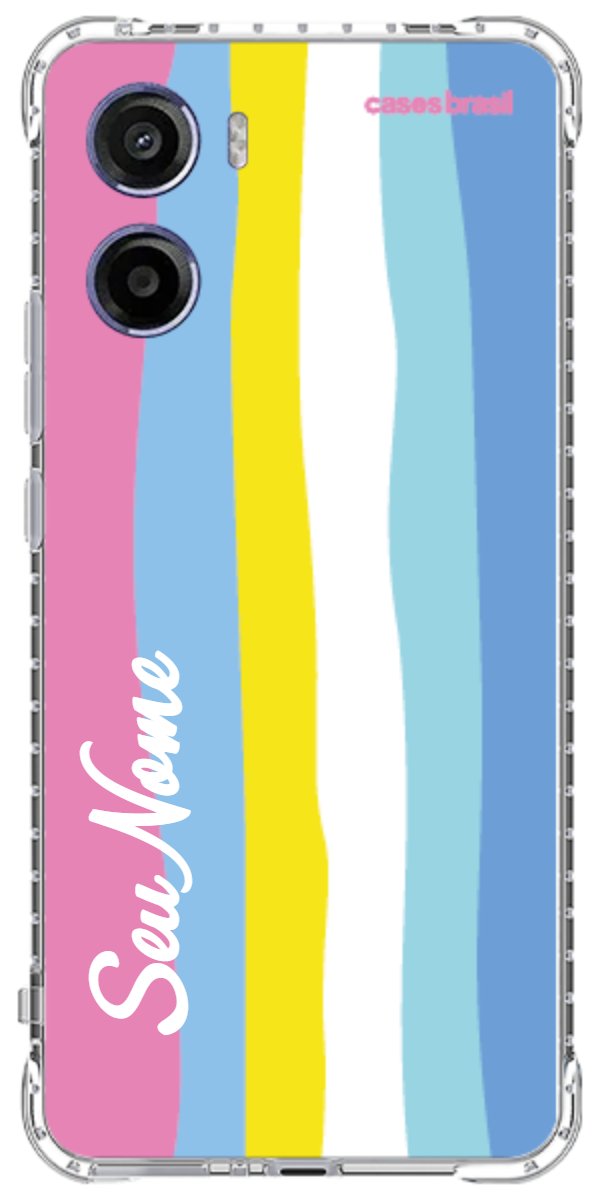 Capinha para Celular Arco-íris Vertical Colorido