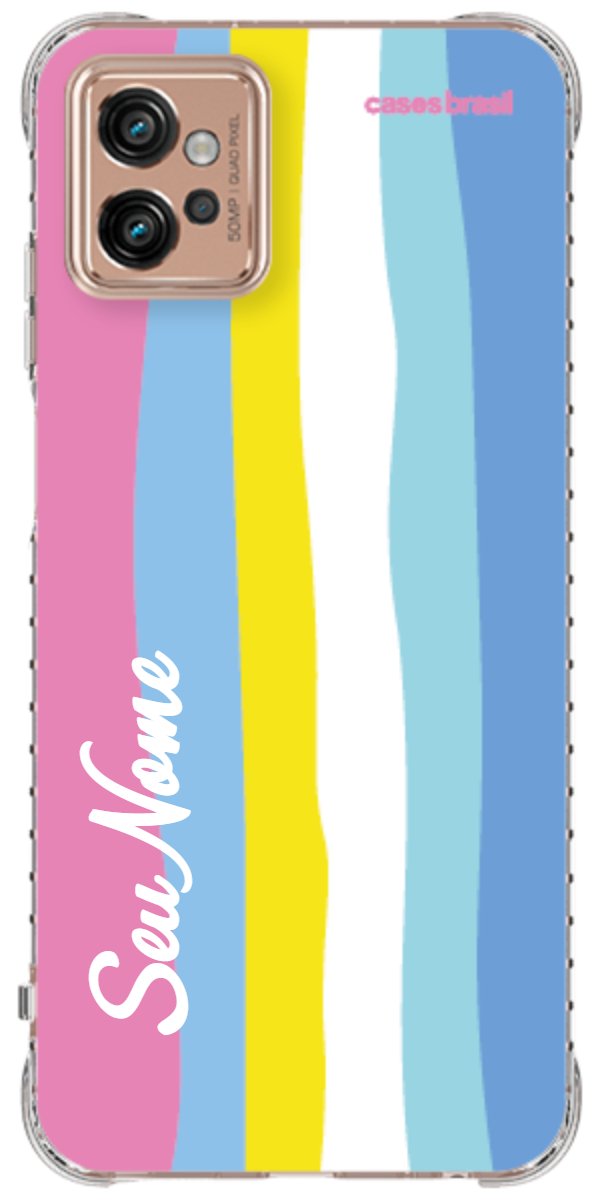 Capinha para Celular Arco-íris Vertical Colorido