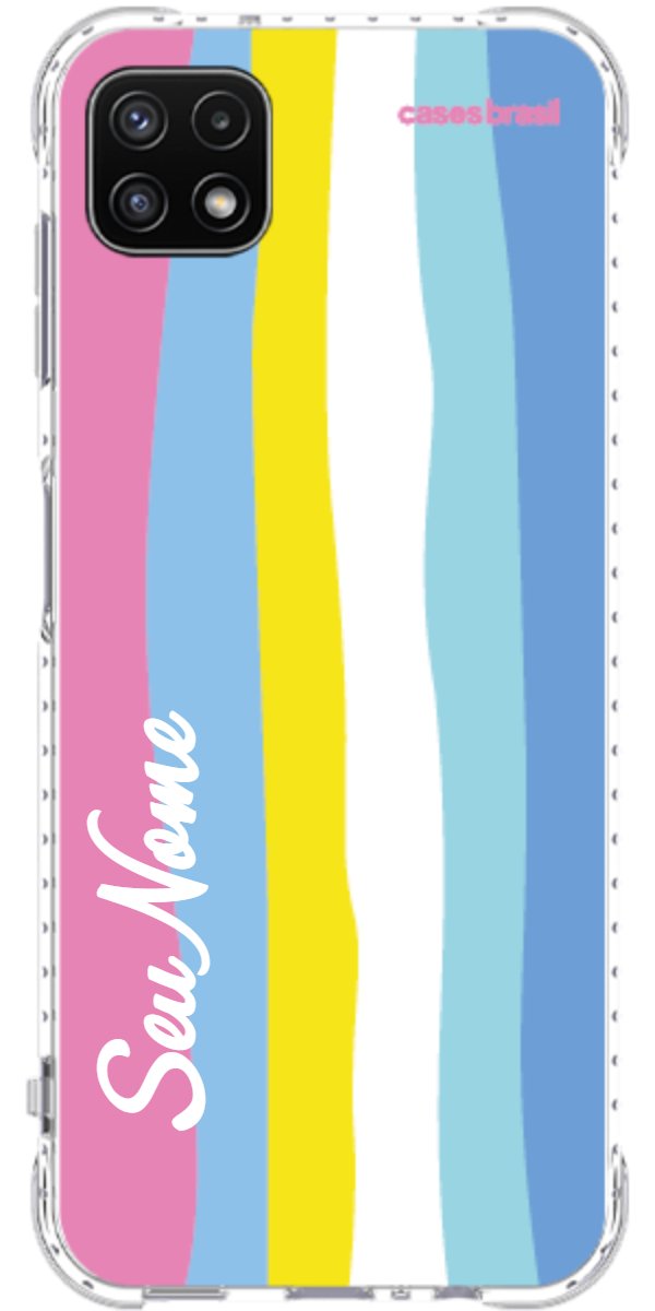Capinha para Celular Arco-íris Vertical Colorido