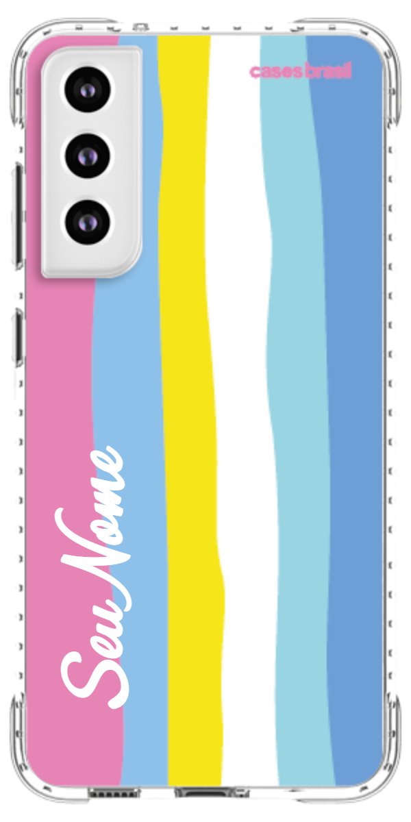 Capinha para Celular Arco-íris Vertical Colorido