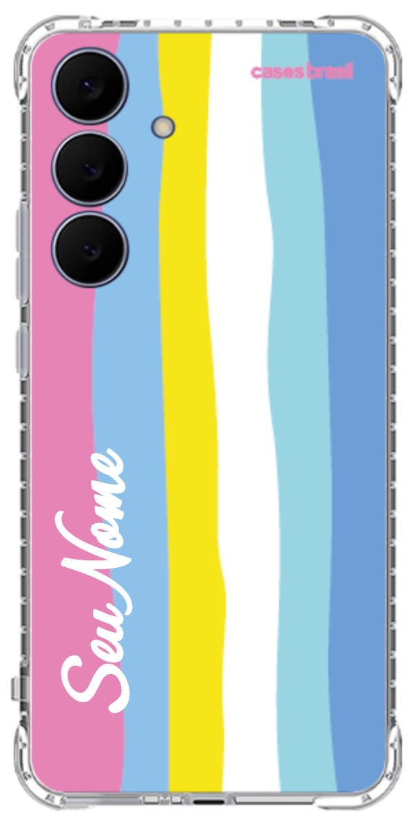 Capinha para Celular Arco-íris Vertical Colorido