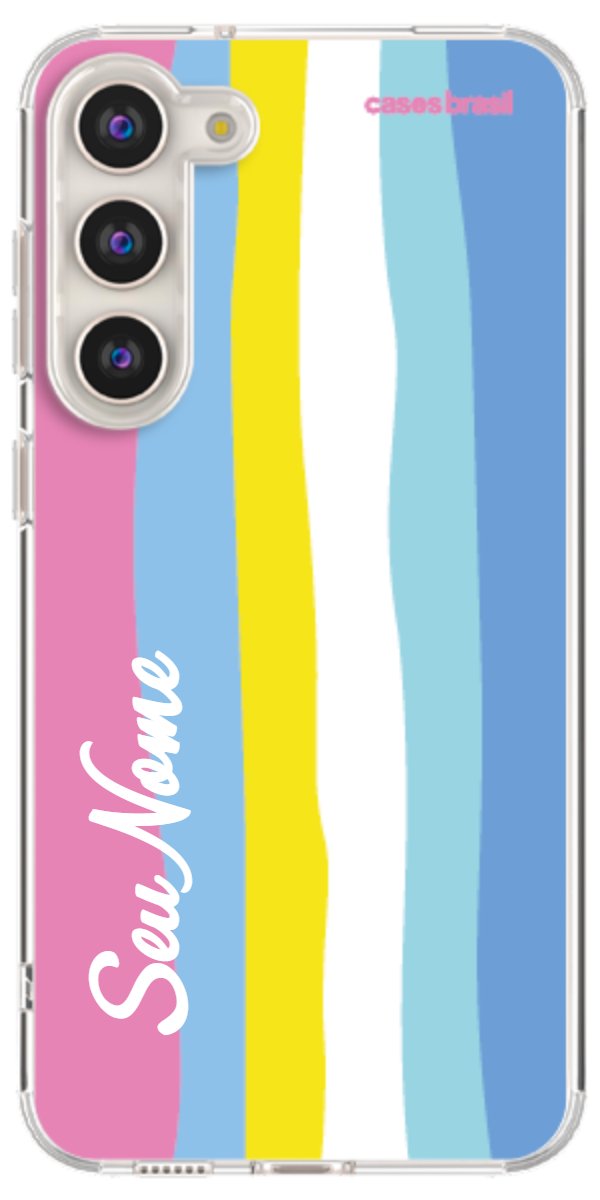 Capinha para Celular Arco-íris Vertical Colorido