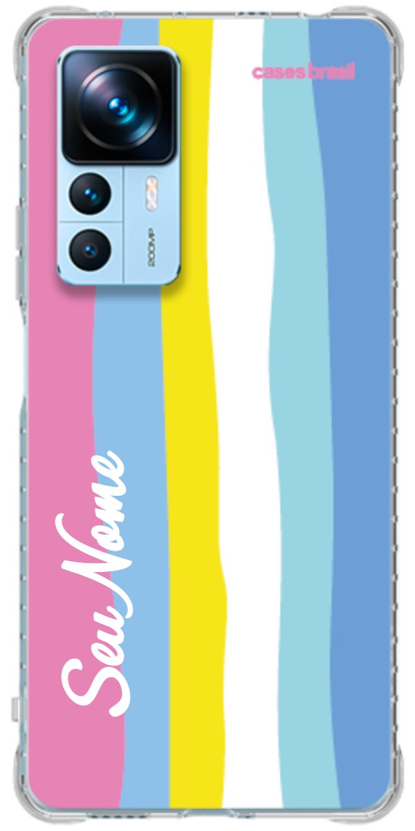 Capinha para Celular Arco-íris Vertical Colorido