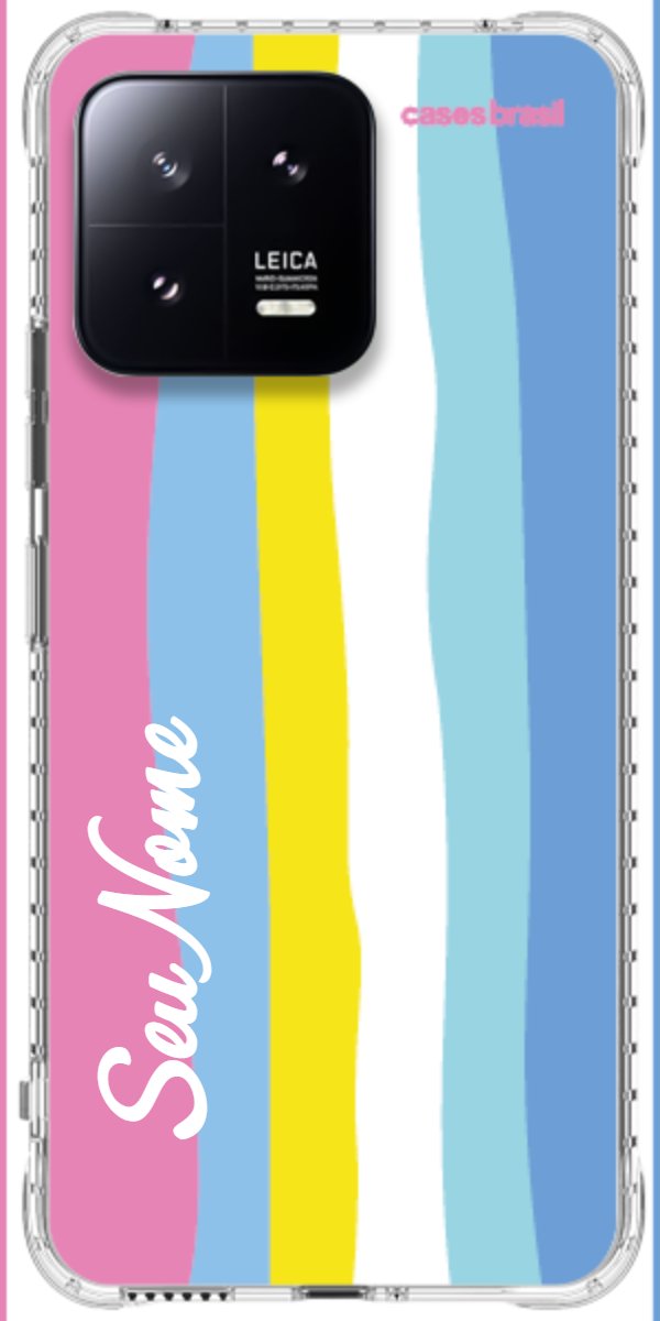 Capinha para Celular Arco-íris Vertical Colorido