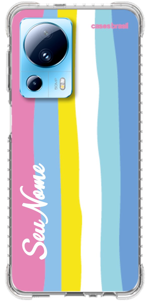 Capinha para Celular Arco-íris Vertical Colorido
