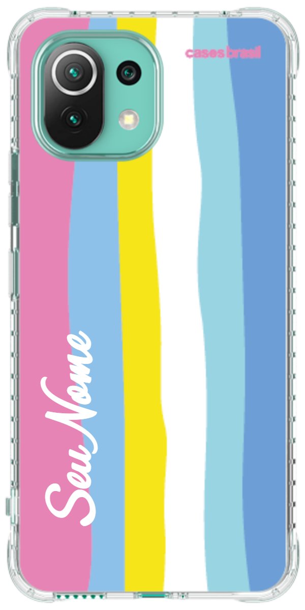 Capinha para Celular Arco-íris Vertical Colorido