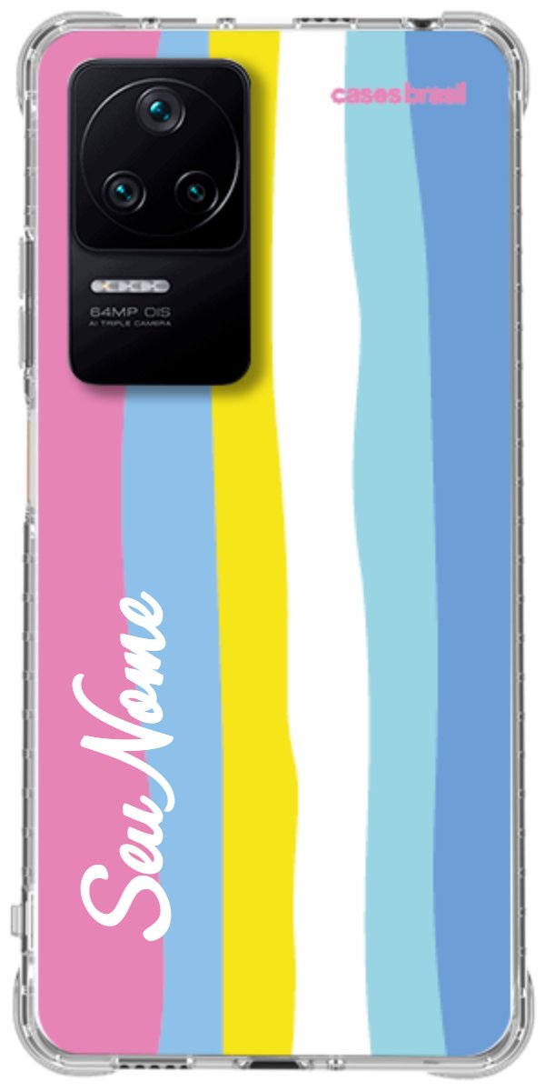Capinha para Celular Arco-íris Vertical Colorido