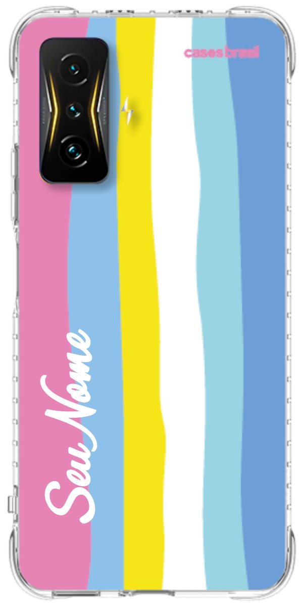 Capinha para Celular Arco-íris Vertical Colorido