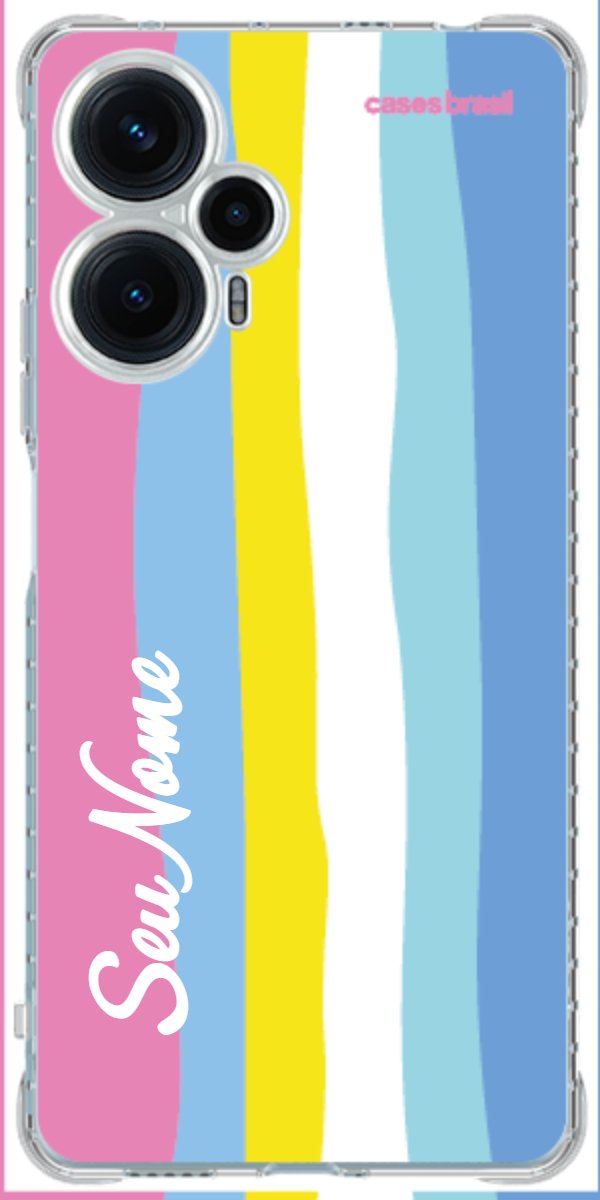 Capinha para Celular Arco-íris Vertical Colorido