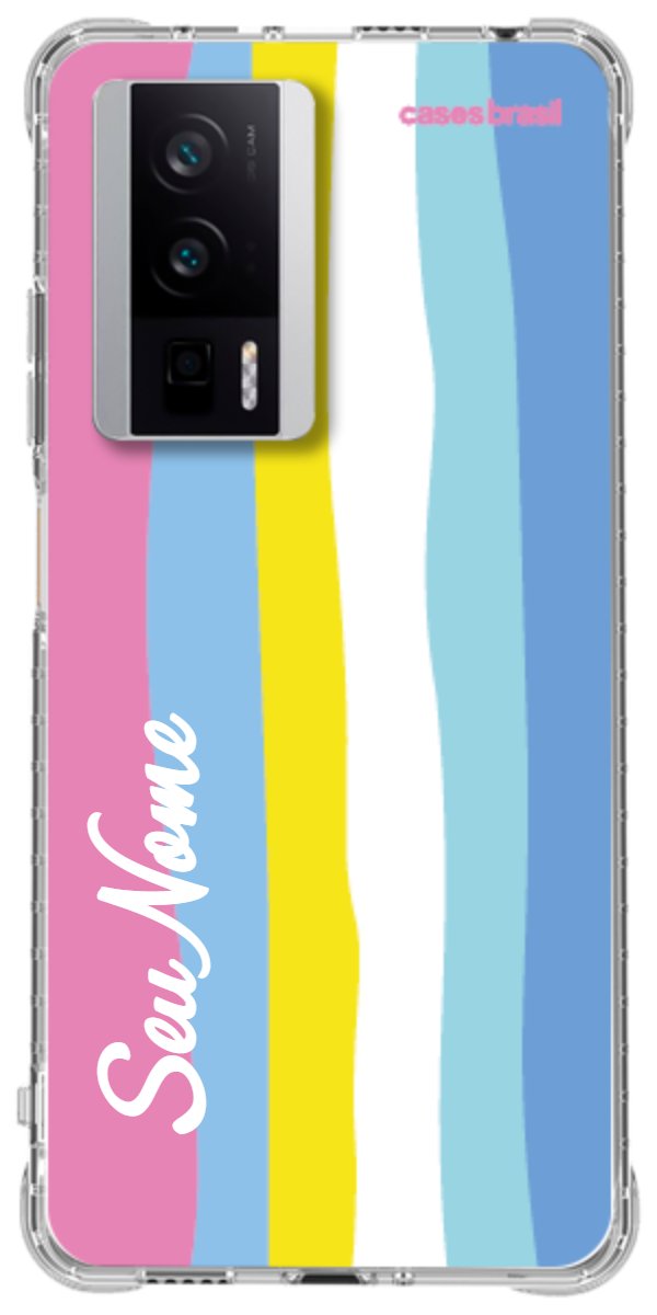 Capinha para Celular Arco-íris Vertical Colorido