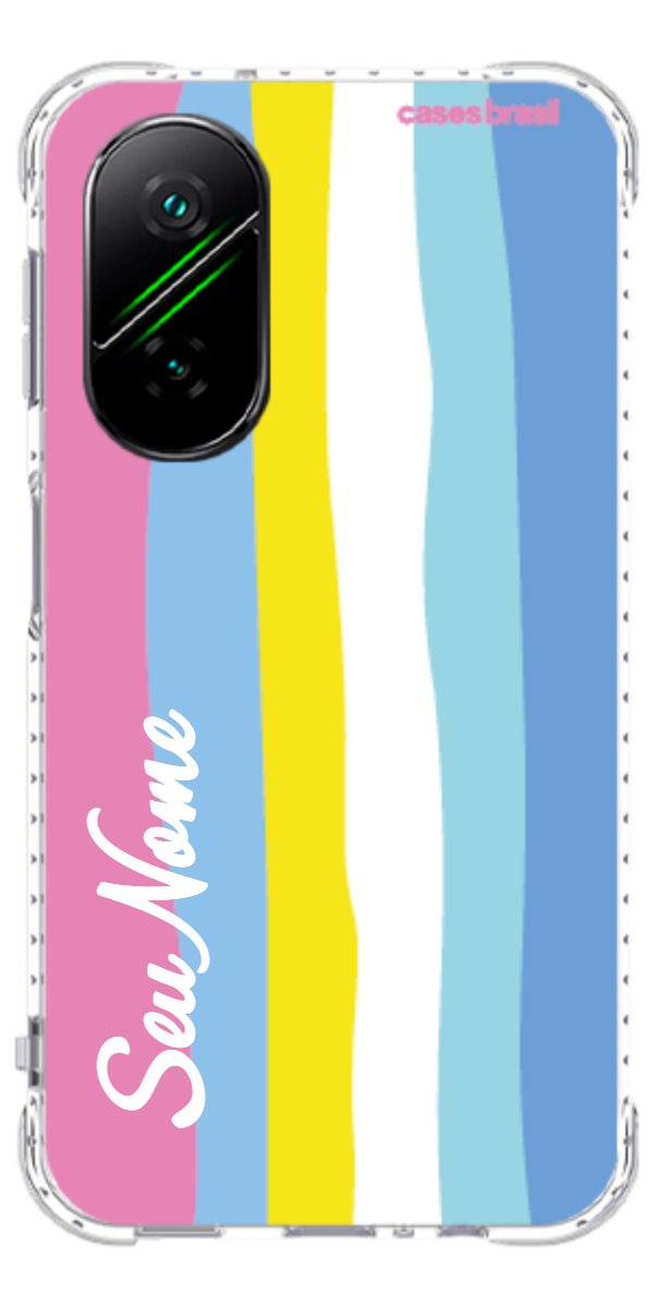 Capinha para Celular Arco-íris Vertical Colorido